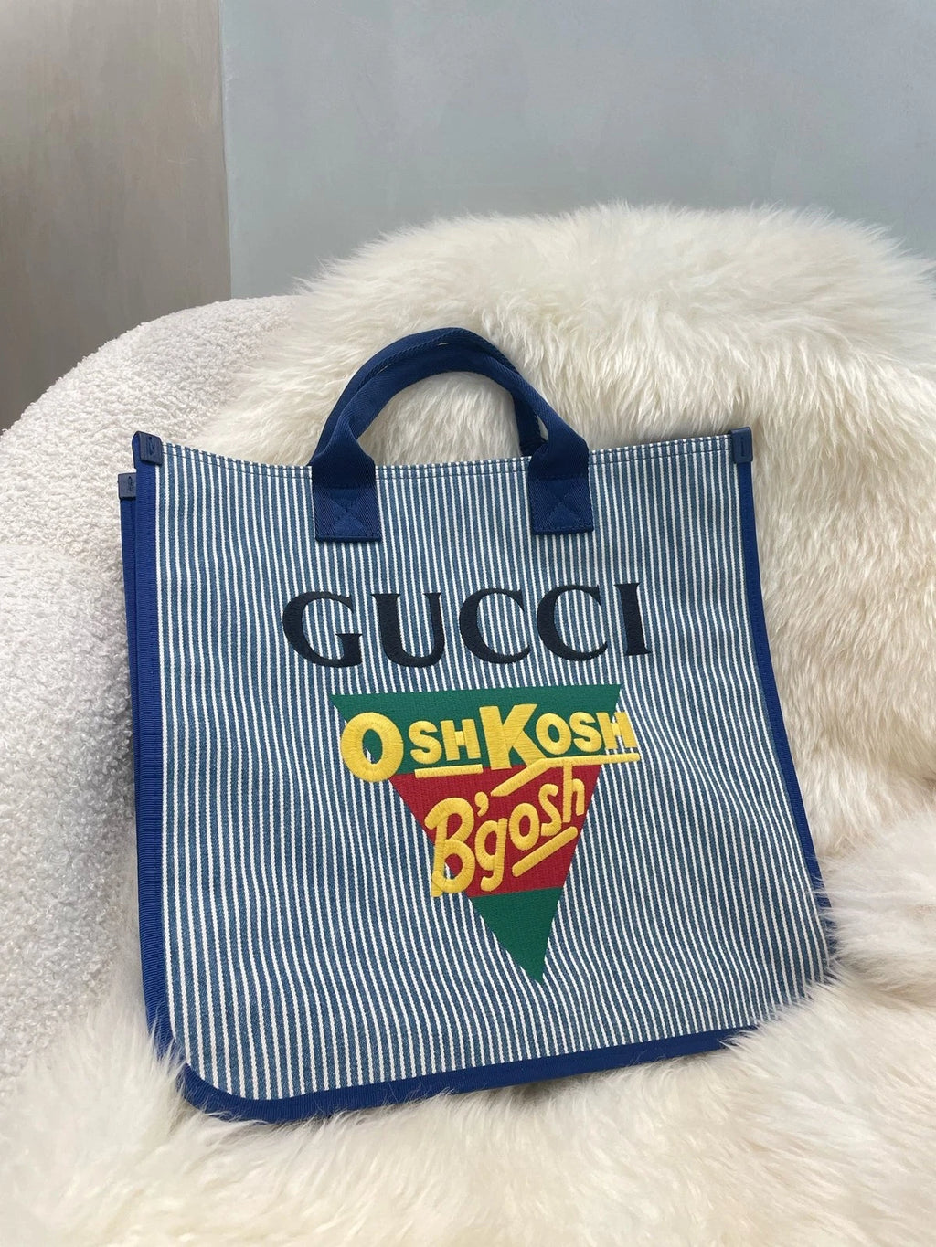 Gucci Blue Tote Bag Top Handle Bag For Women