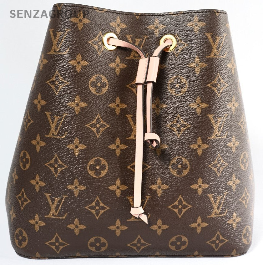 LOUIS VUITTON NEONOE  MONOGRAM ROSE POUDRE CANVAS BUCKET BAG M44022