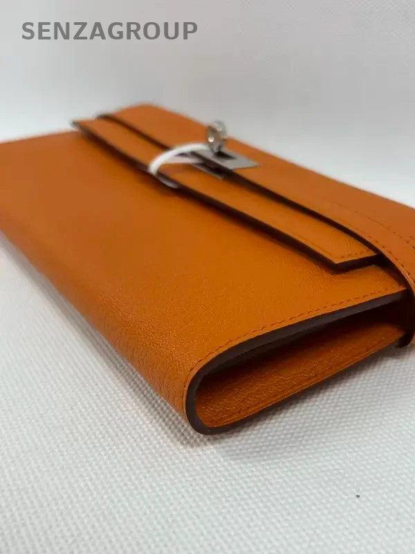 SJ0001 Hermes leather wallet Hermès Kelly Chevre