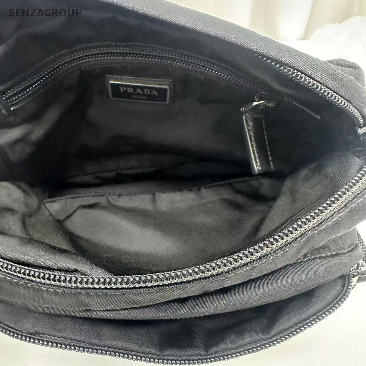 PRADA Nylon Black Silver Camera bag