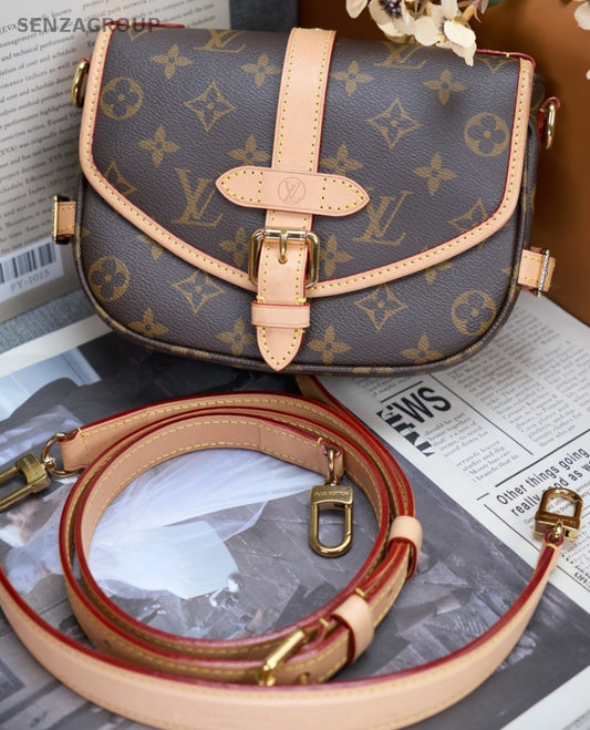 Louis Vuitton Gemini BB Monogram Shoulder Crossbody Bag Brown Women