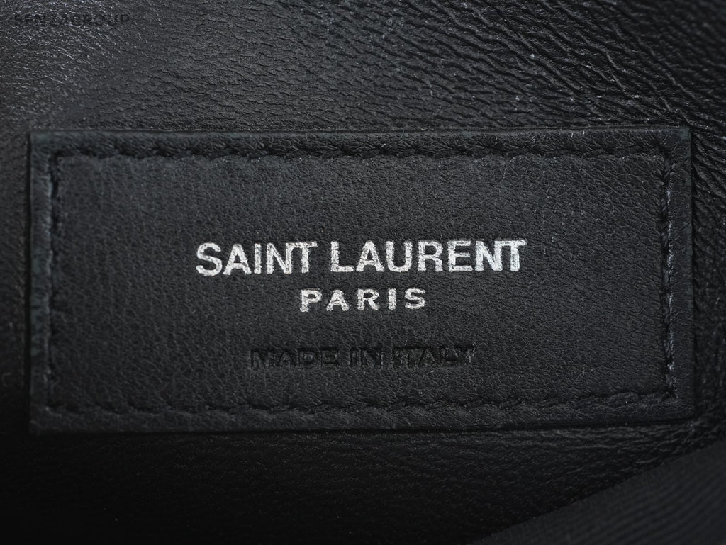 YSL Saint Laurent Hollywood Dark grey Calfskin Shoulder bag Crossbody