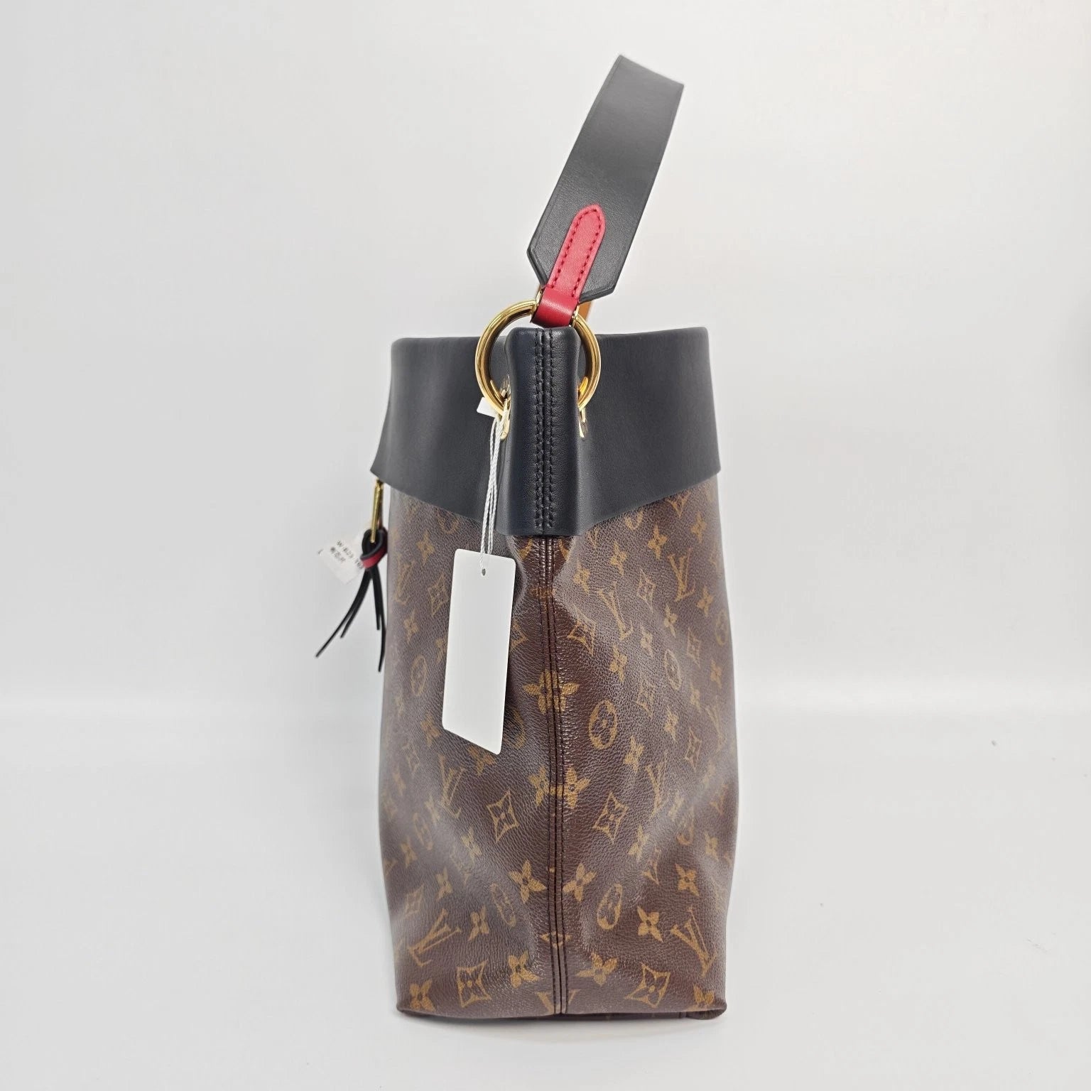 Louis Vuitton Black Monogram Canvas Large Shoulder Bag For Women