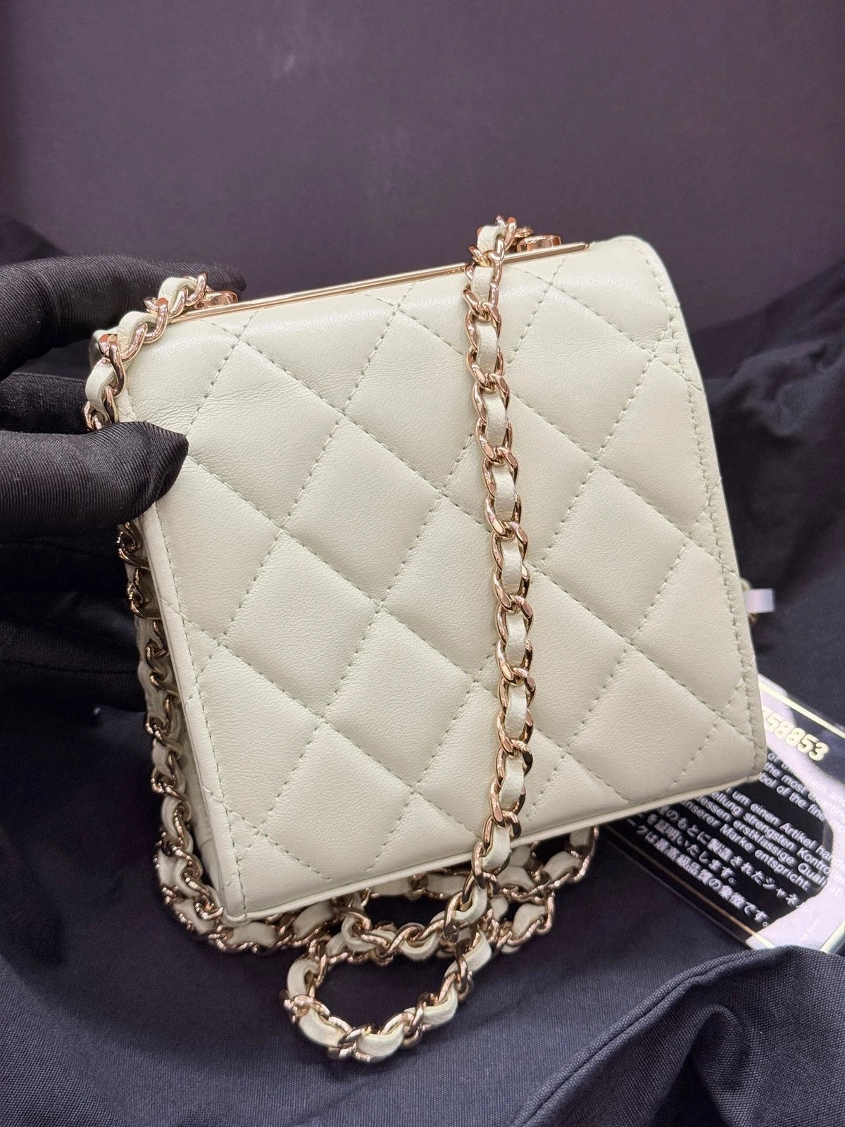 CHANEL Mini Trendy CC WOC Crossbody Bag Lambskin For Women