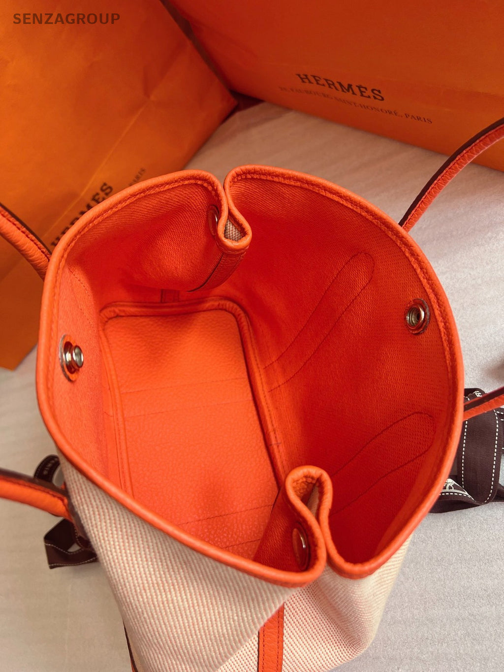 Hermes Garden Party GP30 Tote Top Handle bag Women Brand NEW Canvas