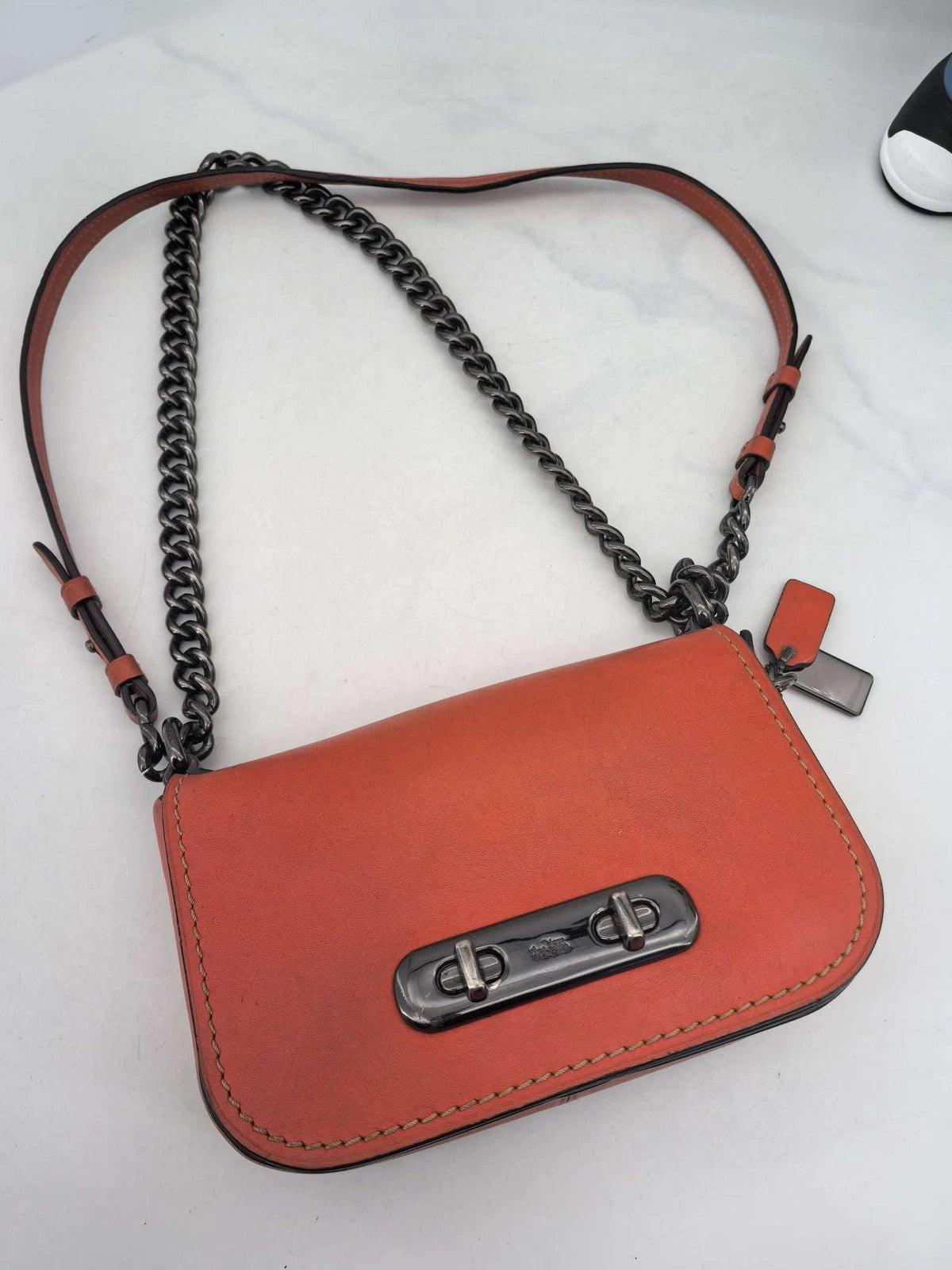 Coach Women's Leather Chain Shoulder Bag