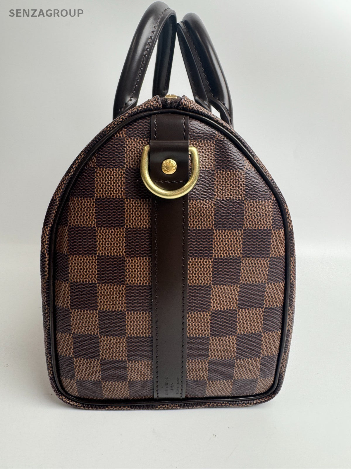 Louis Vuitton Speedy25 Damier Ebene 2WAY Shoulder Handbag Brown Women Classic