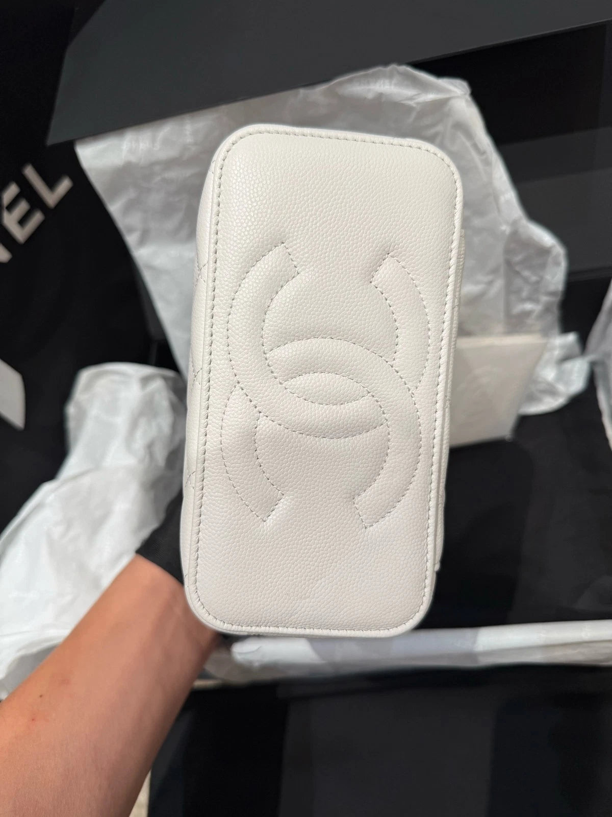 New CHANEL Coco crush White Leather Shoulder Bag For Women