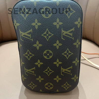 Louis Vuitton Monogram Noe Bucket Bag Brown Gold Hardware Classic Women