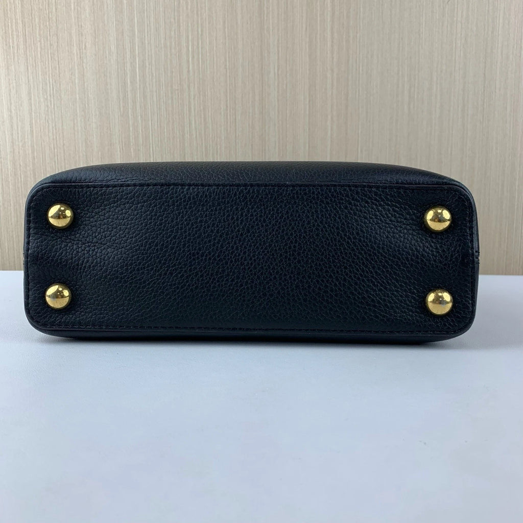 Louis Vuitton Capucines BB Black Calfskin Handbag Crossbody Bag