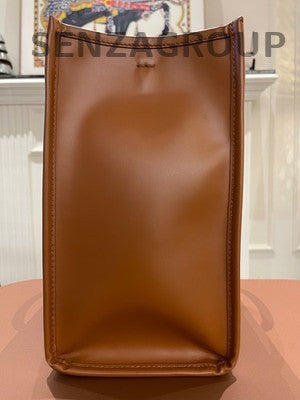 Fendi Sunshine Tote Bag Brown Handbag Shoulder Crossbody Classic Women