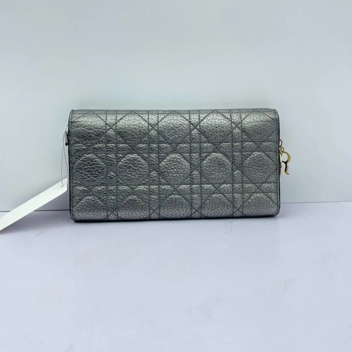 Dior Cannage Gray Clutch Bag For Women