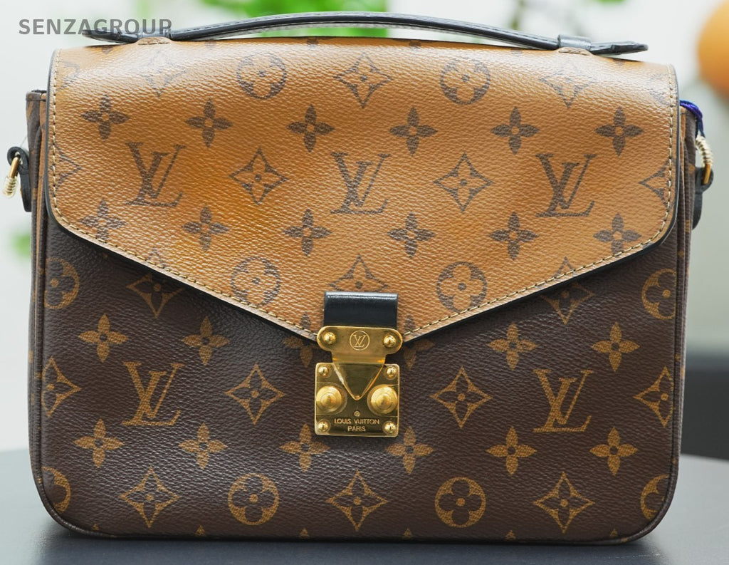 Louis Vuitton Pochette Métis Monogram 2way Shoulder Handbag Brown Crossbody