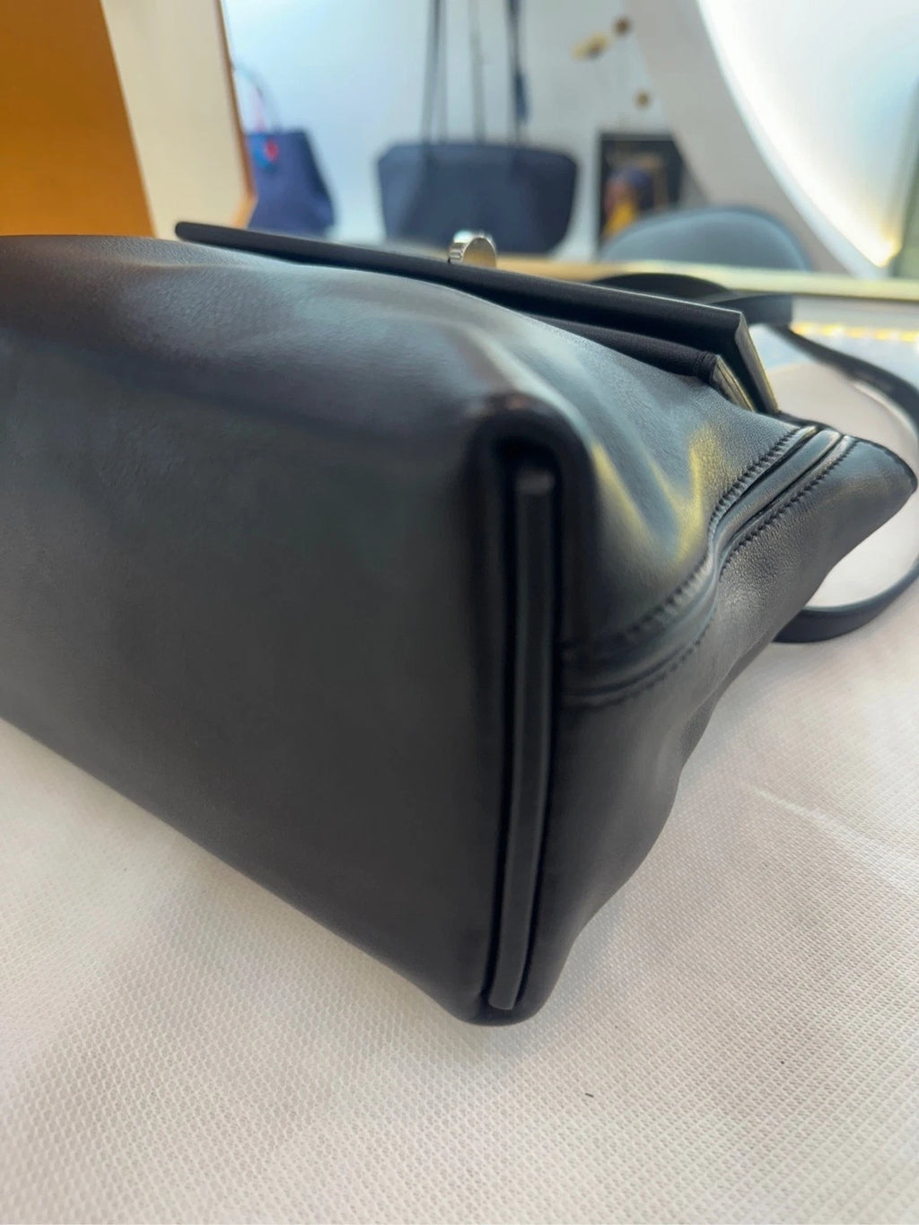 Hermes Mini 2424 Black Silver Handbag For Women