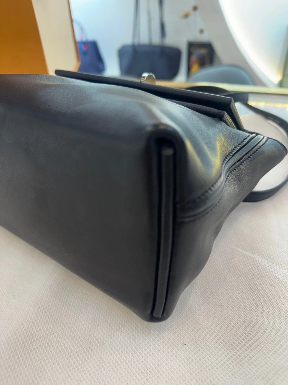 Hermes Mini 2424 Black Silver Handbag For Women