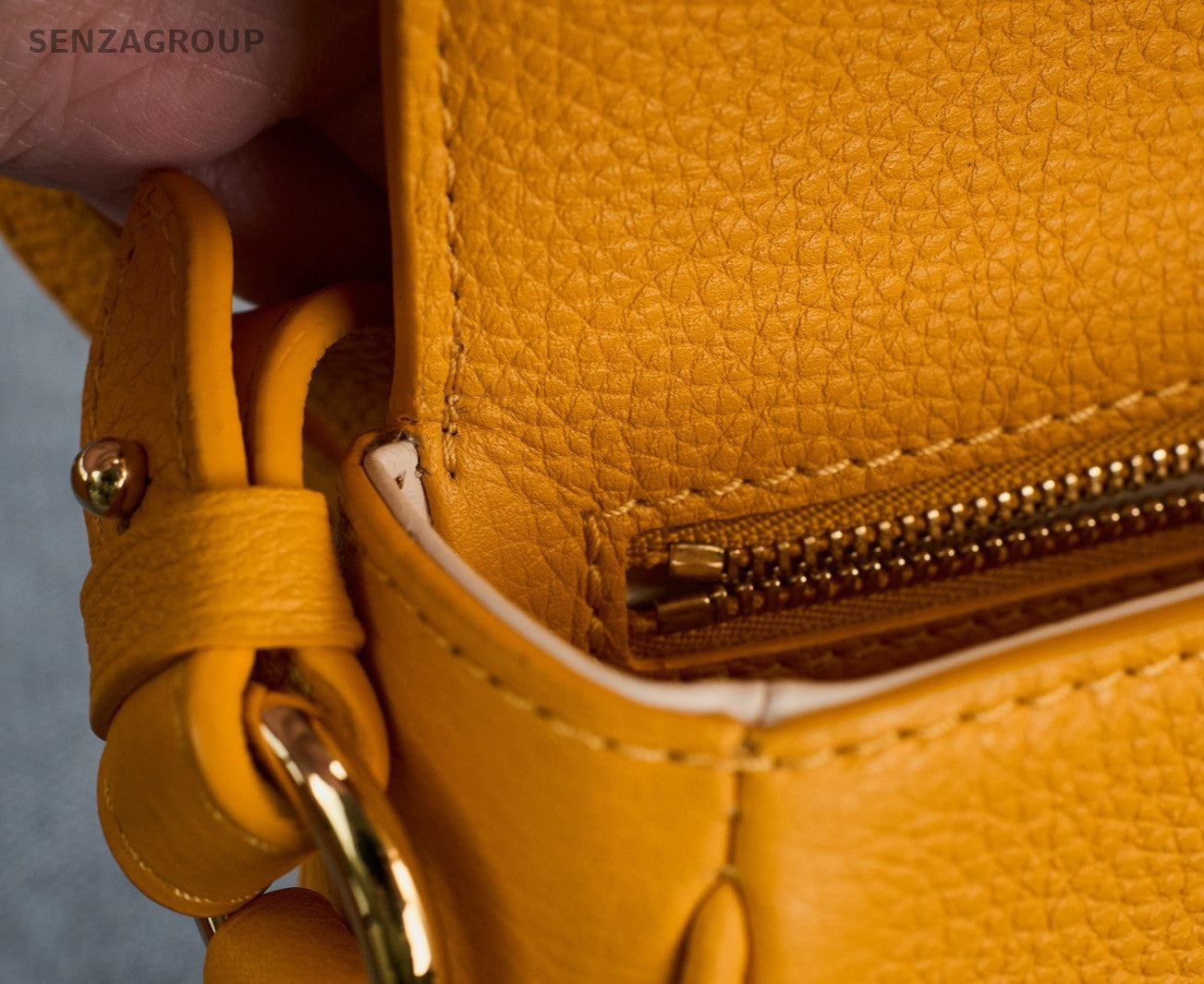 Louis Vuitton Pont 9 Crossbody Orange Gold Used Women Classic Designer