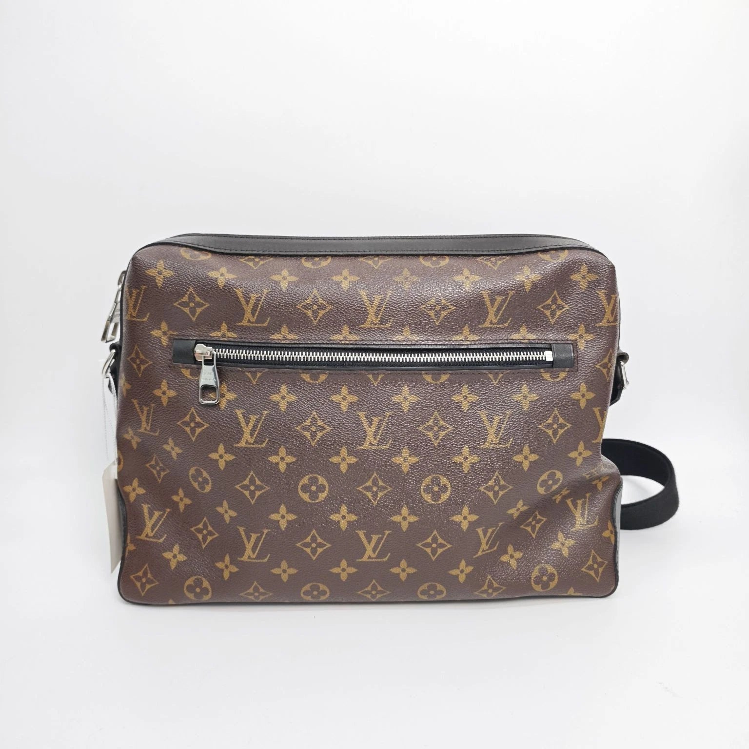 Louis Vuitton Monogram Brown Leather Crossbody Briefcase For Women