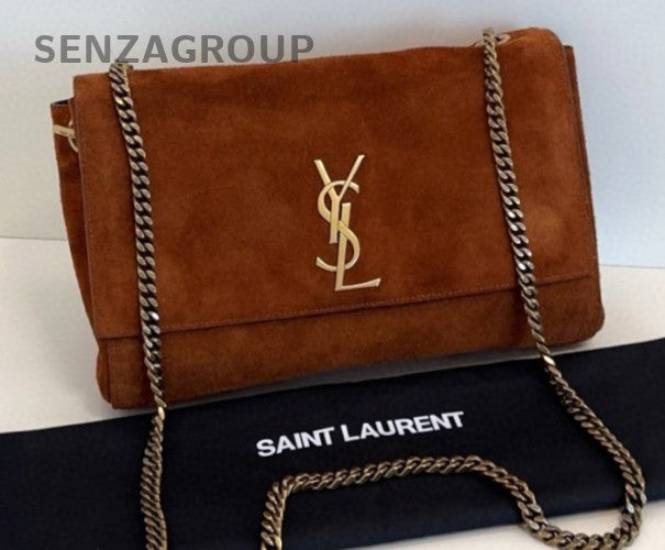 YSL Saint Laurent Kate Double-sided design Alligator pattern Shoulder bag Chain