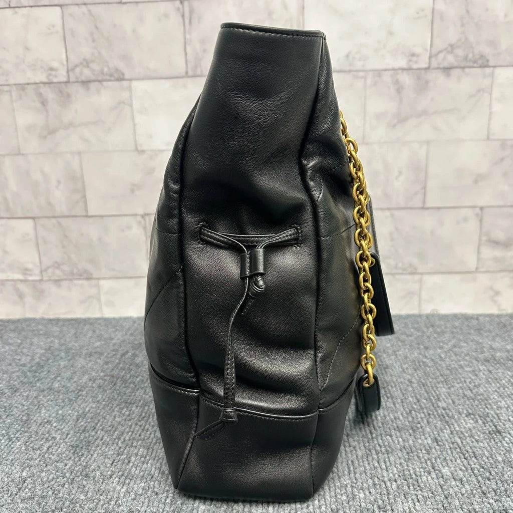 Saint Laurent Jamie 4.3 Medium Black Gold Bucket Bag For Women
