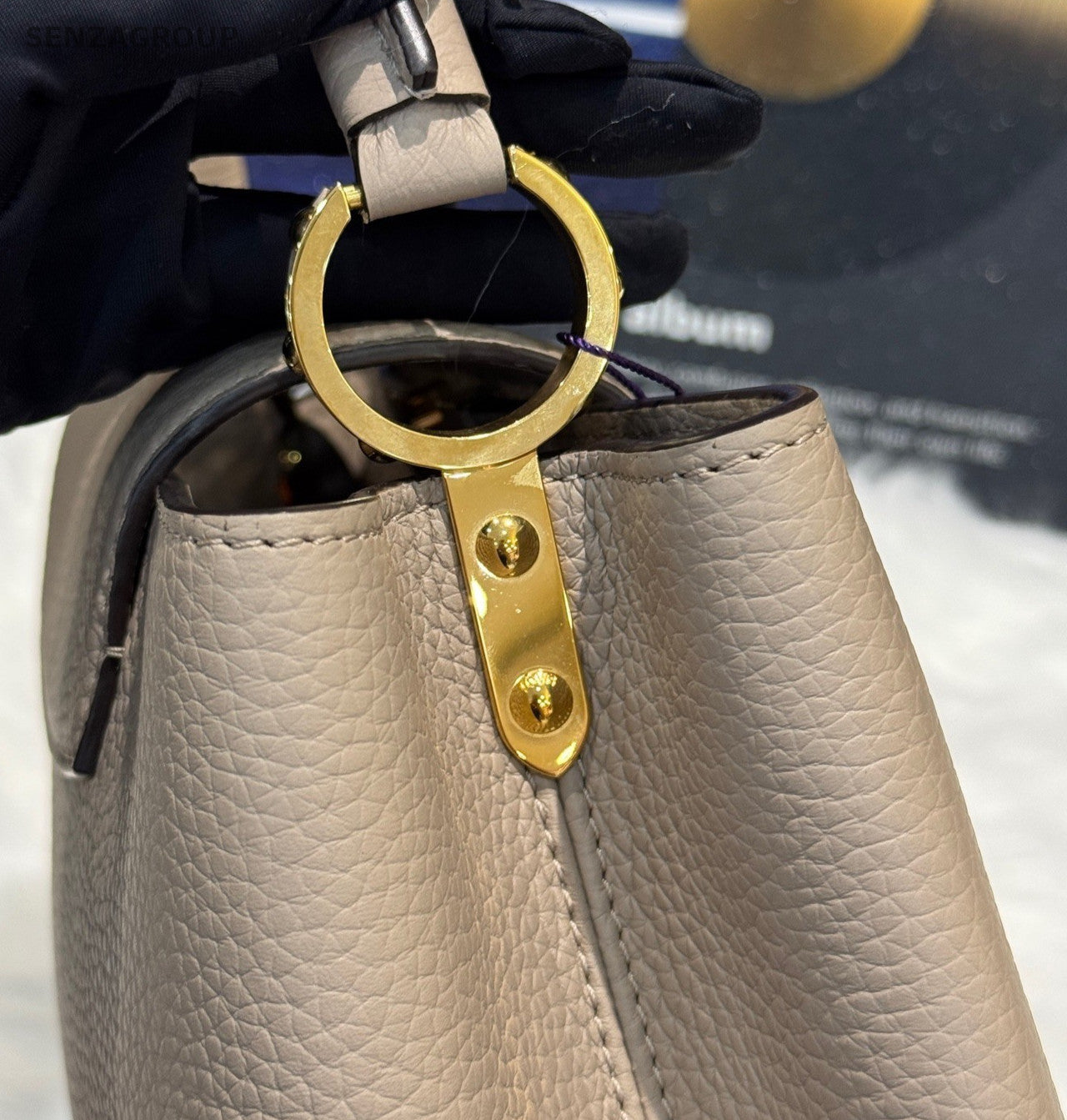 Louis Vuitton cap MM Top Handle Bag Gray Women