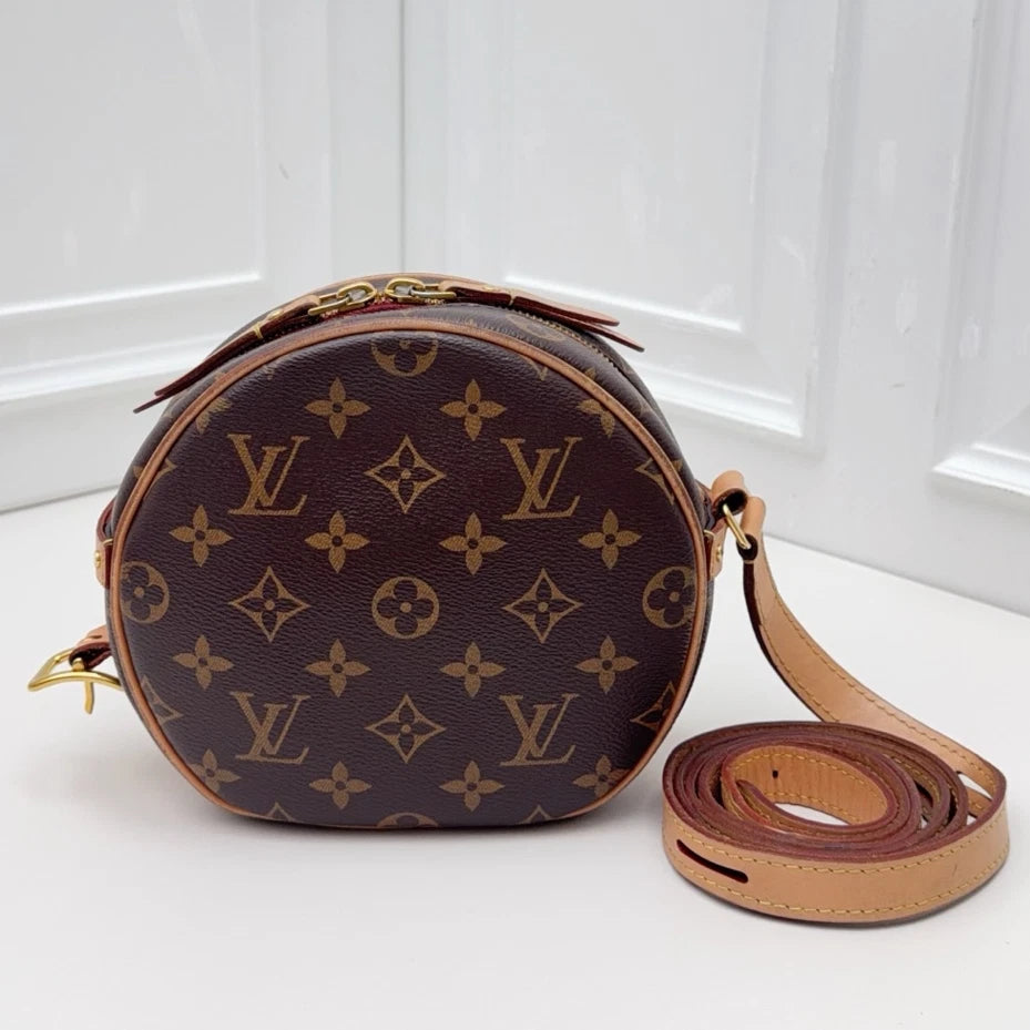 Louis Vuitton Monogram PM Shoulder Crossbody Bag Brown Women Classic