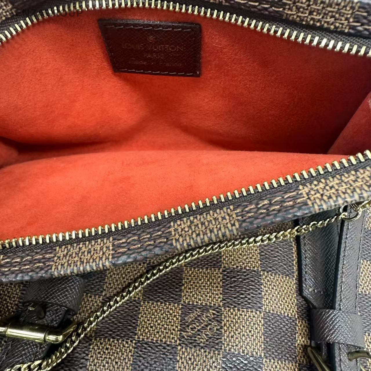 Louis Vuitton Damier Monogram Bucket Shoulder bag Brown Vintage with Subpackage