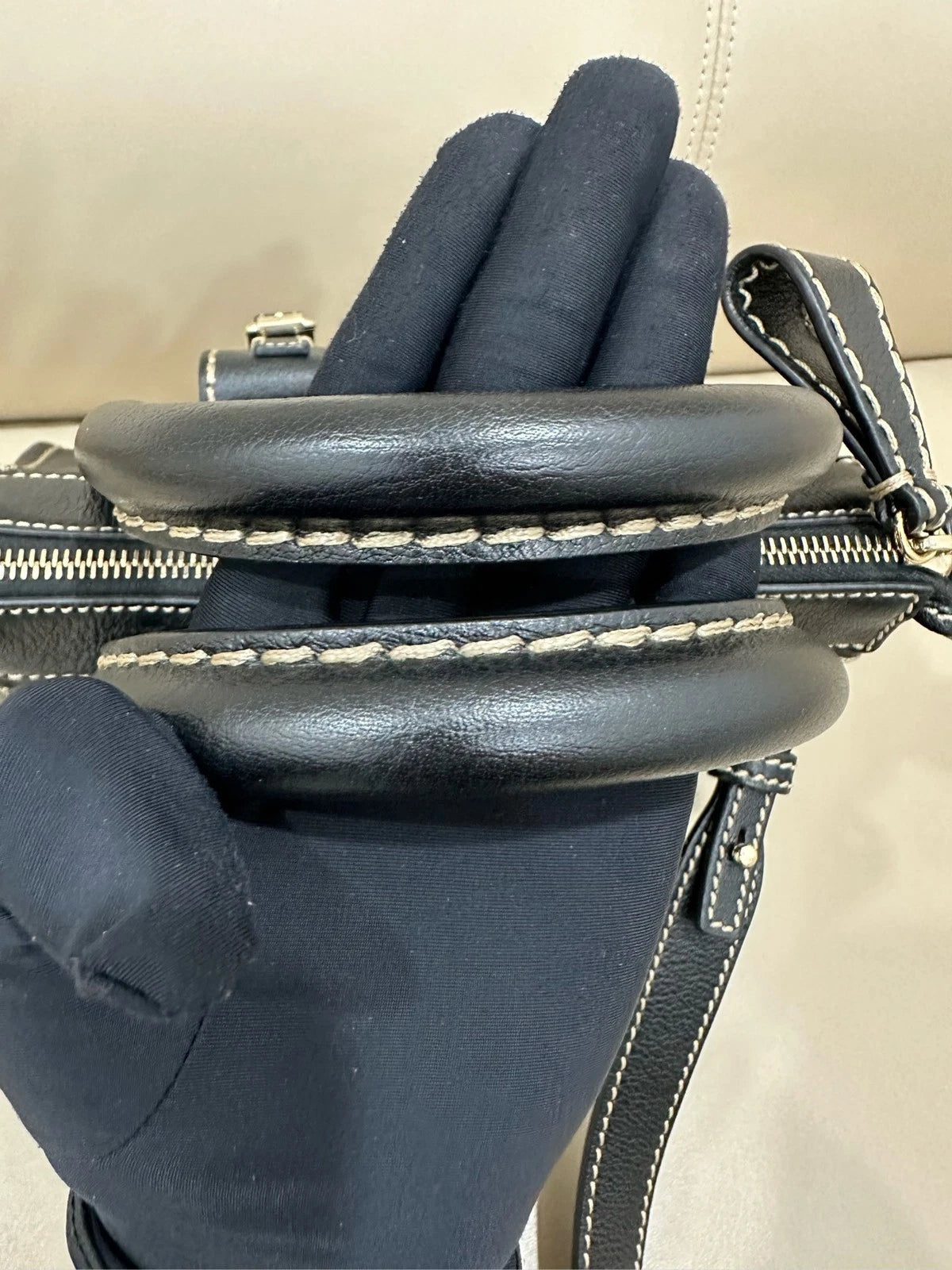 Chloe Edith Black Leather Shoulder Crossbody Handbag For Women