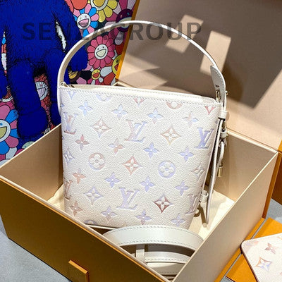 Louis Vuitton All in BB White Monogram Leather Handbag Shoulder Bag