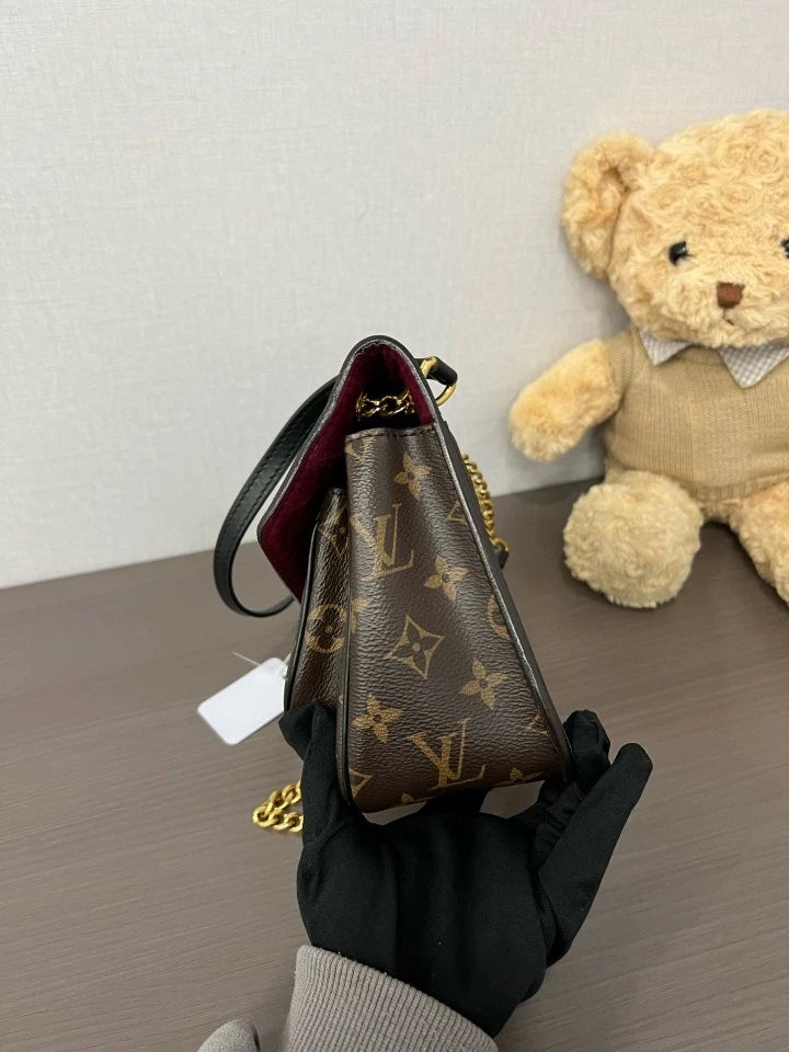 Louis Vuitton Passy Brown Monogram Canvas Shoulder Bag For Women