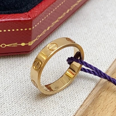 Cartier Love Small Ring Rose/Pink Gold 18k Wedding Band EU48/US4.5