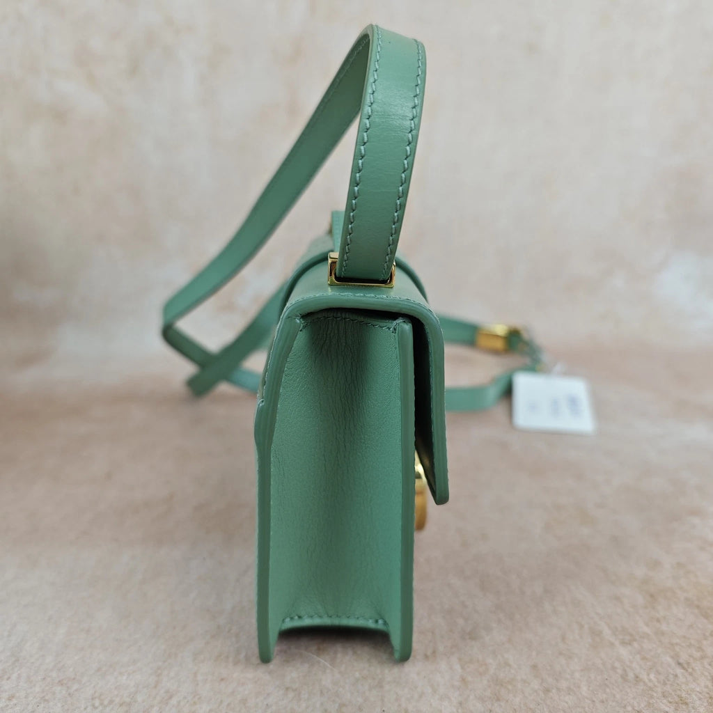 Dior Green Calfskin Montaigne30 Shoulder Crossbody Bag For Women