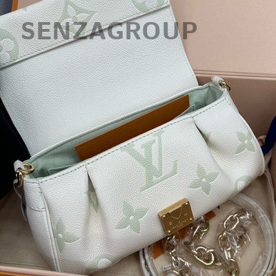 Louis Vuitton Milky Way Favorite Green Gold Chain Crossbody Bag Women
