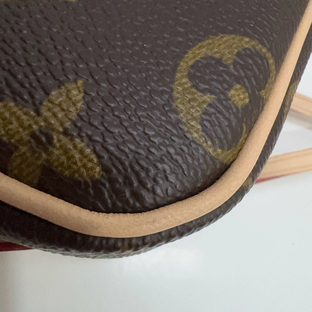 Louis Vuitton Pochette Cancun Monogram Canvas Mini Crossbody Waist Pouch Bag