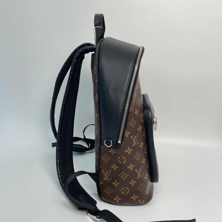 Louis Vuitton Monogram Black Calfskin Josh Backpack For Women
