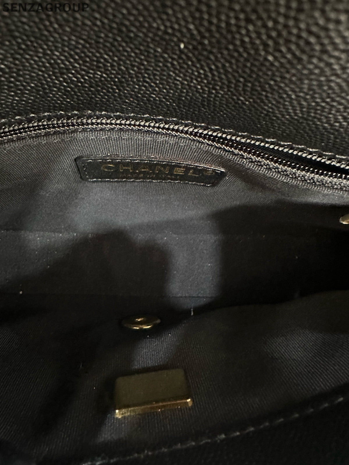 Chanel Quilted Black Square Mini Flap Bag with Gold Hardware