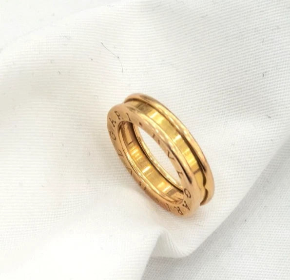 Bvlgari B.Zero1 18k Rose Pink Gold 1 Band Ring EU51/US5.75