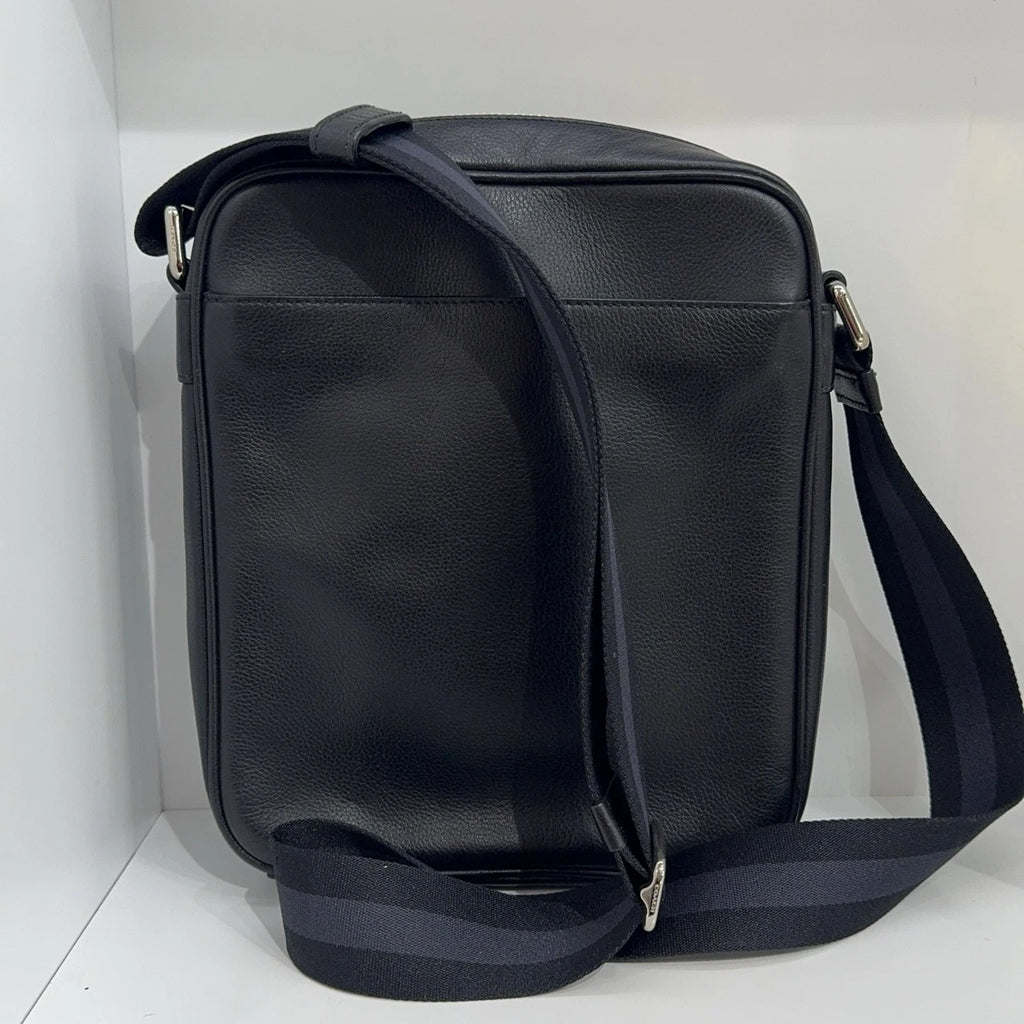 Coach Black Leather Camera Crossbody Shoulder Bag For Women