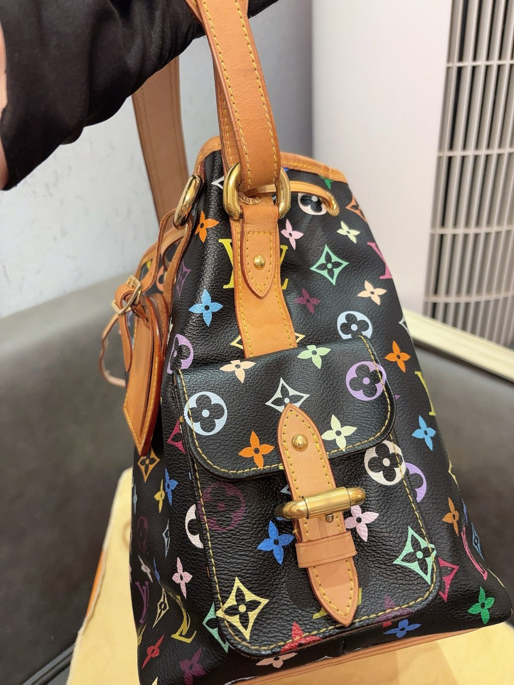Louis Vuitton Petit Noe Monogram Bucket Drawtring Shoulder bag Women