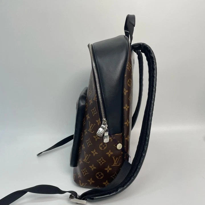 Louis Vuitton Monogram Black Calfskin Josh Backpack For Women