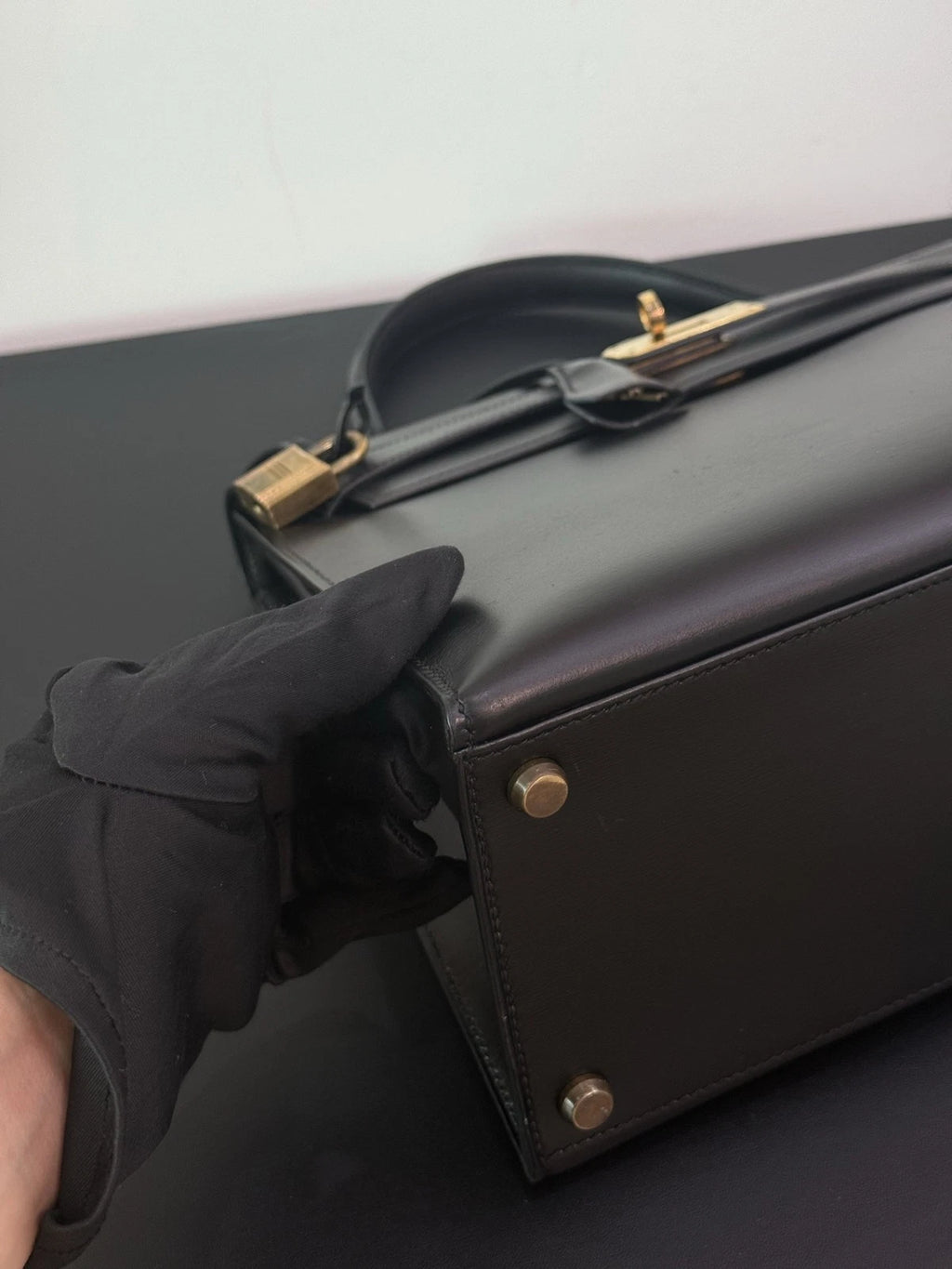 Hermès Kelly 28 Handbag Black Women Classic