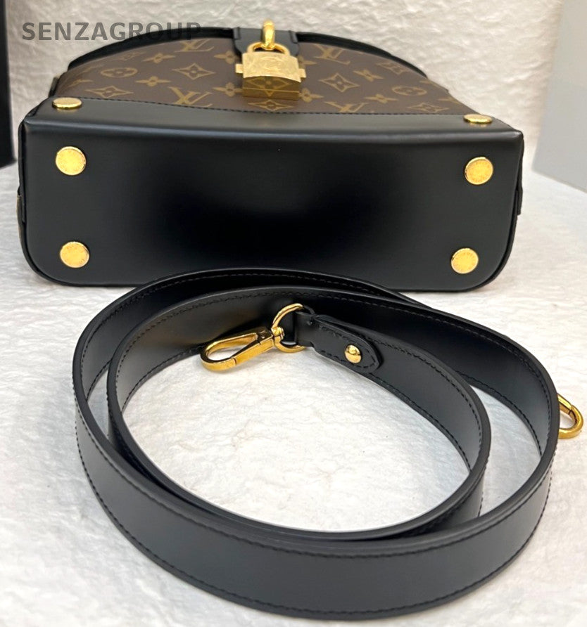 Louis Vuitton bento box Mogoram Top Handle 2WAY Shoulder bag Brown Gold Women