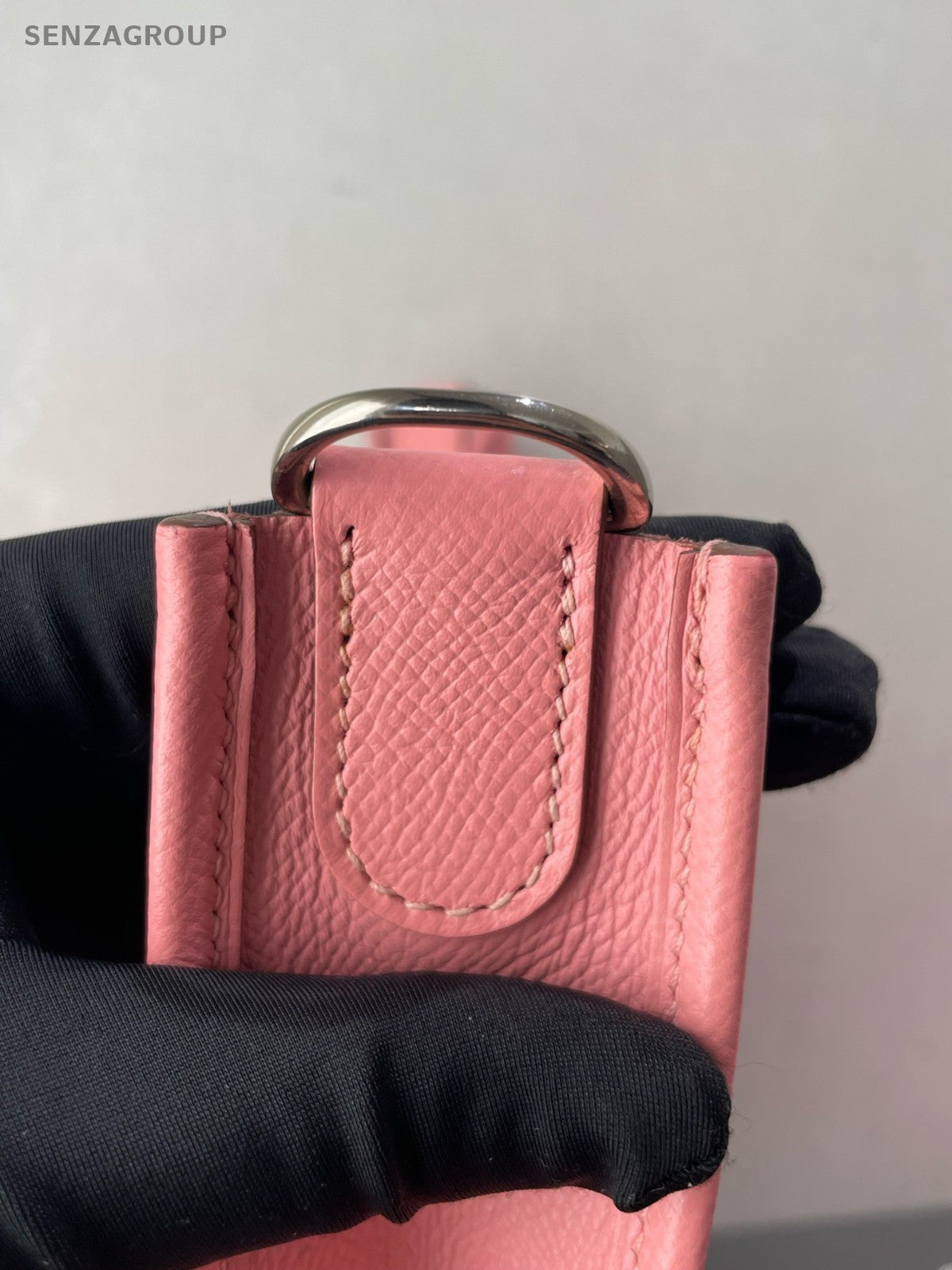 HERMES Evelyne 2Way Shoulder Bag Crossbody Pink Silver Women Classic