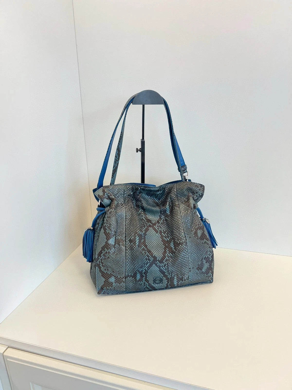 Loewe Blue Medium Flamenco Shoulder Bag For Women