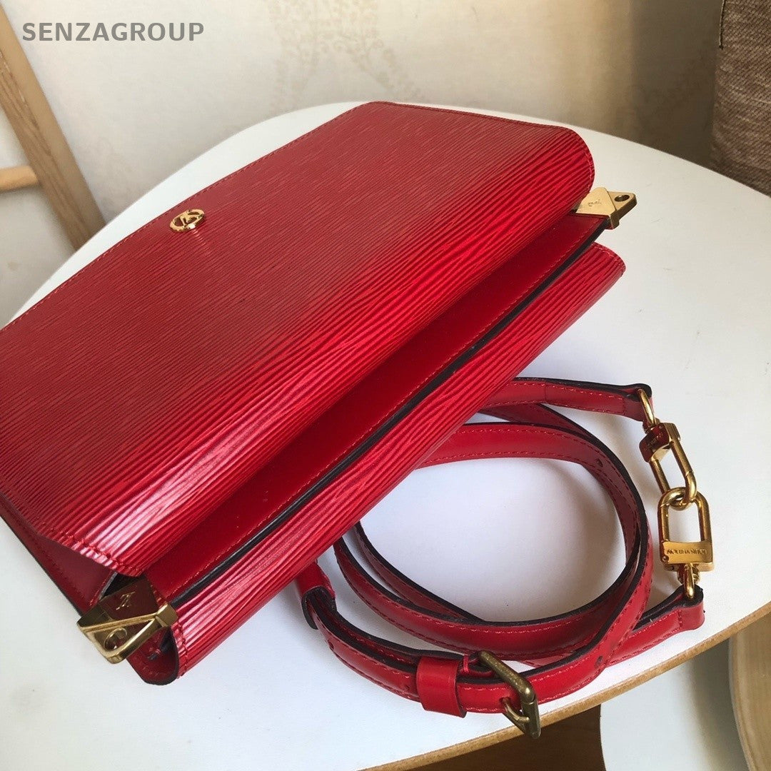 Louis Vuitton Water ripples shoulder bag red crossbody woman