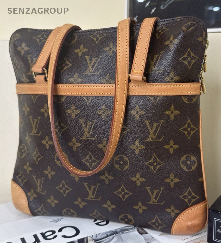 Louis Vuitton Monogram Vintage Shoulder Bag Brown Gold Used Women Classic