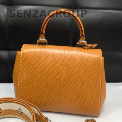 Louis Vuitton Cluny BB Handbag Crossbody Orange Leather Women's Classic