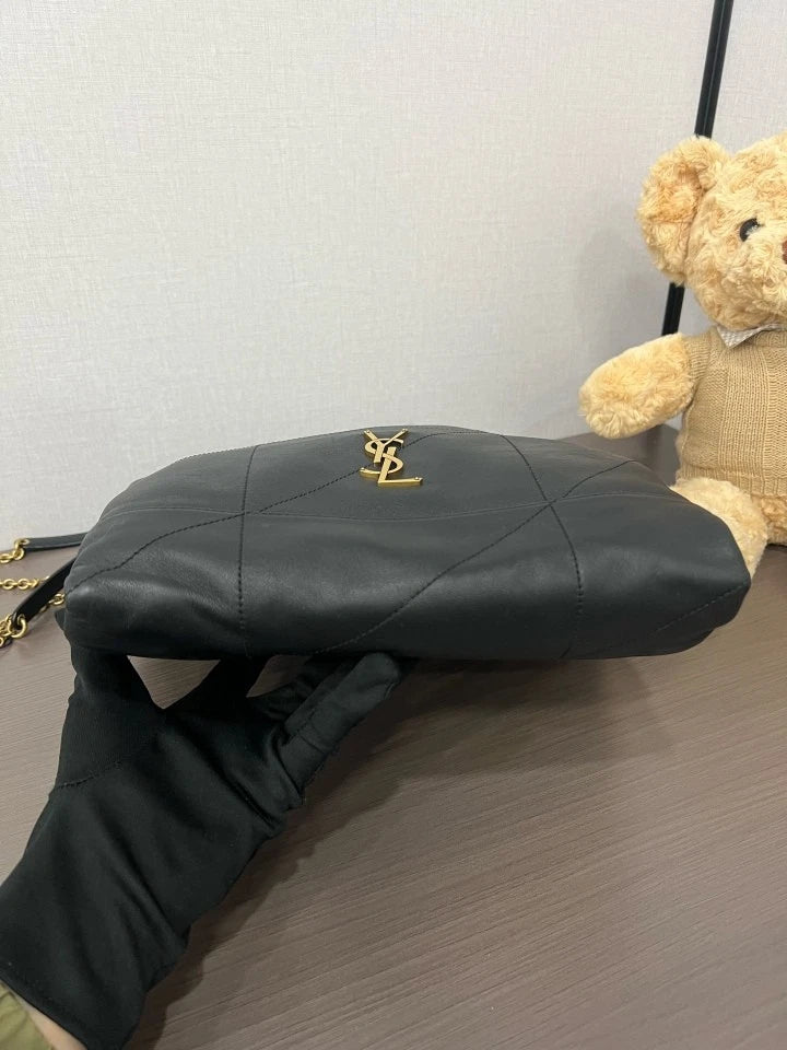 Saint Laurent Black Leather JAMIE Shoulder Bag For Women