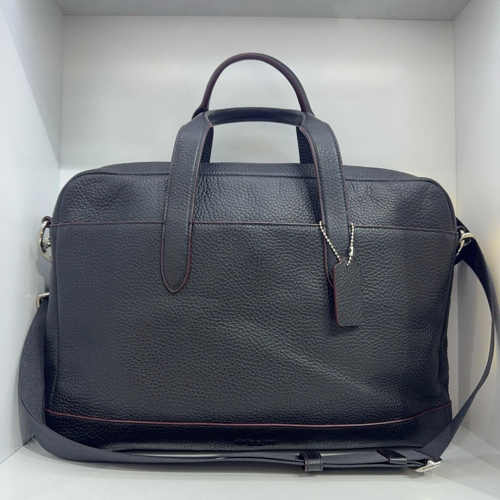 Coach Leather Large Zipper Laptop Briefcase Shoulder Crossbody