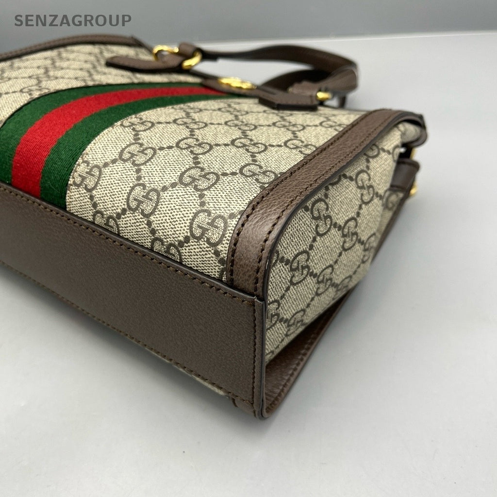 GUCCI Ophidia Monogram Top Handle 2way Shoulder Handbag Women Classic