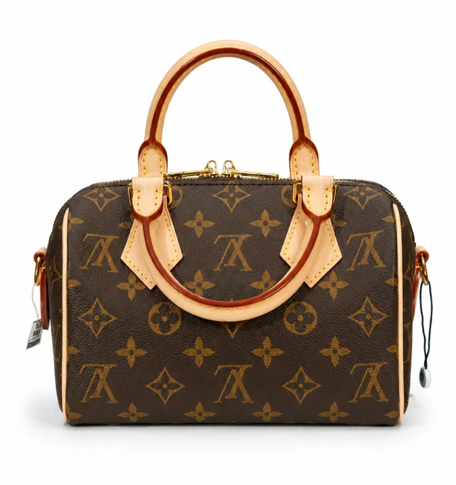 Louis Vuitton Speedy20 Bandouliere Monogram Canvas Handbag Almost Brand NEW
